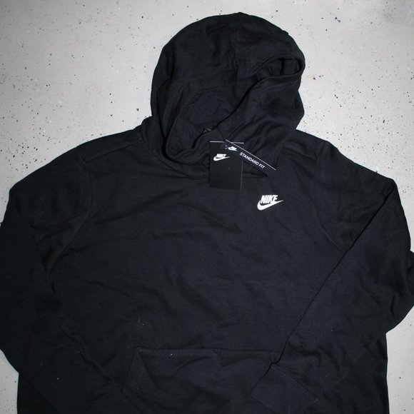 NWT NIKE WOMEN'S PLUS HOODIE SWEATSHIRT BLACK - Picture 3 of 6
